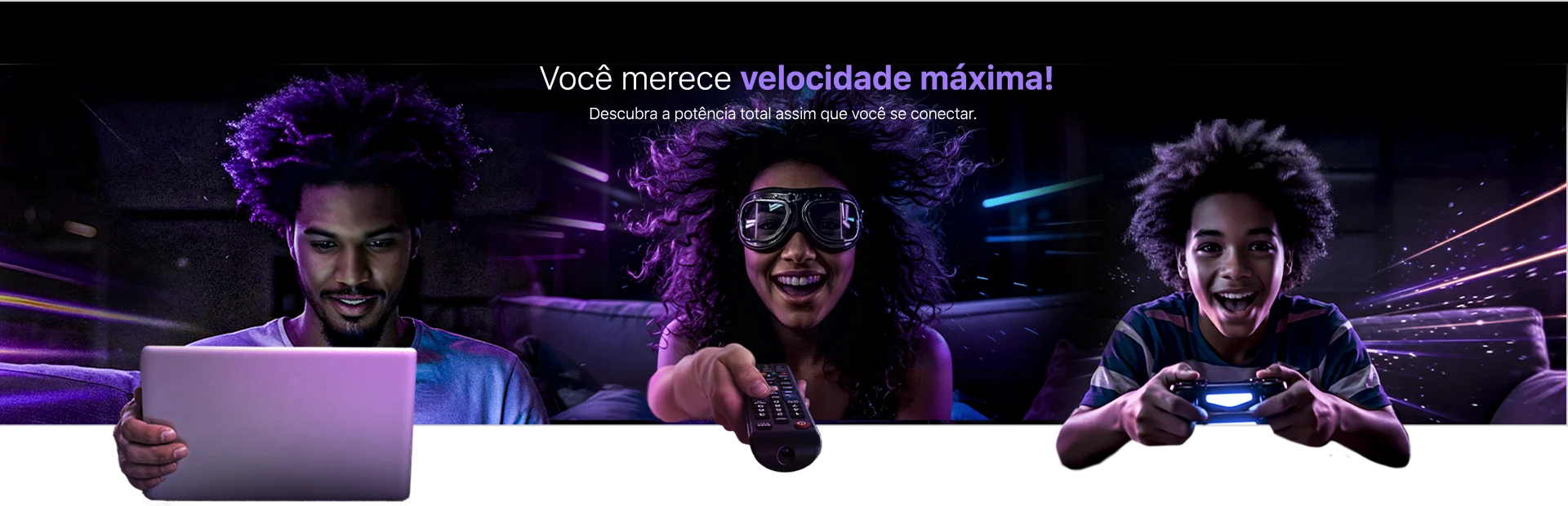 Banner velocidade máxima dos planos de 1gb Clicknet