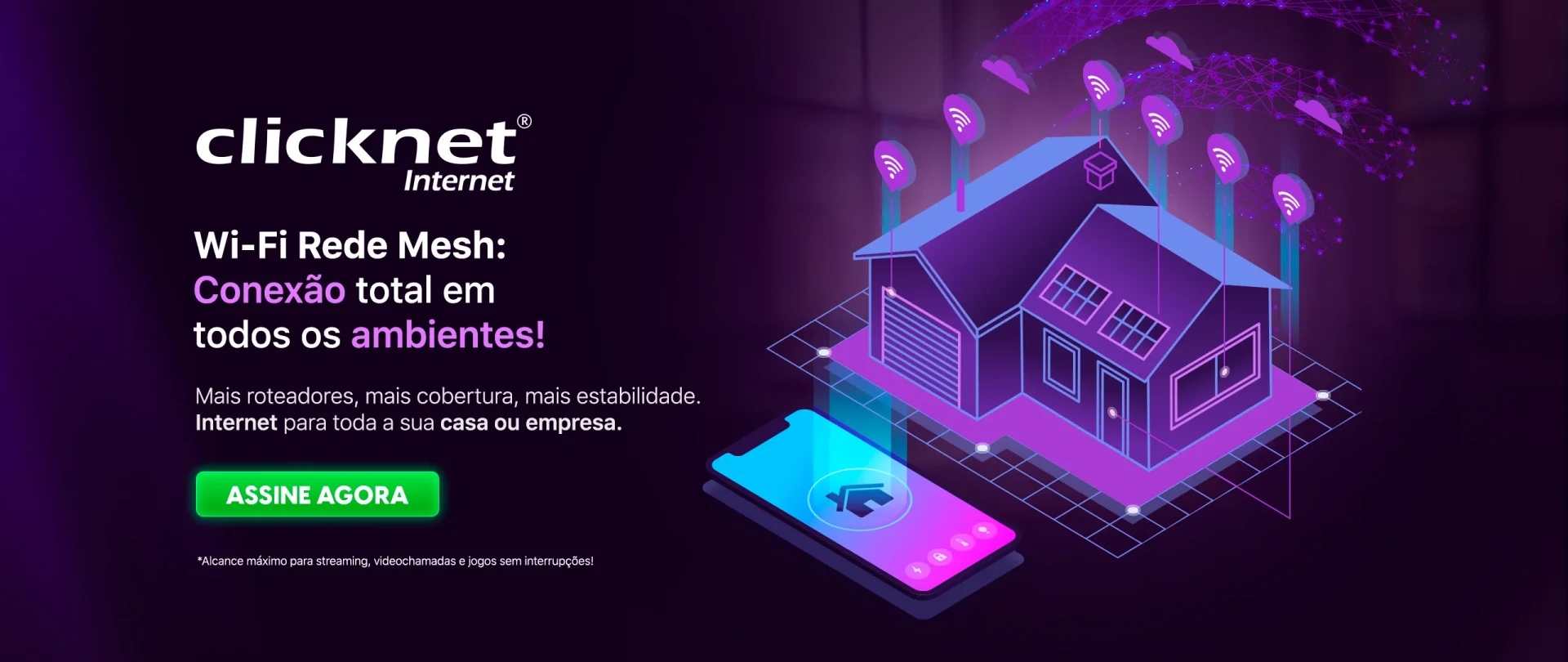 Banner principal rede mesh Clicknet