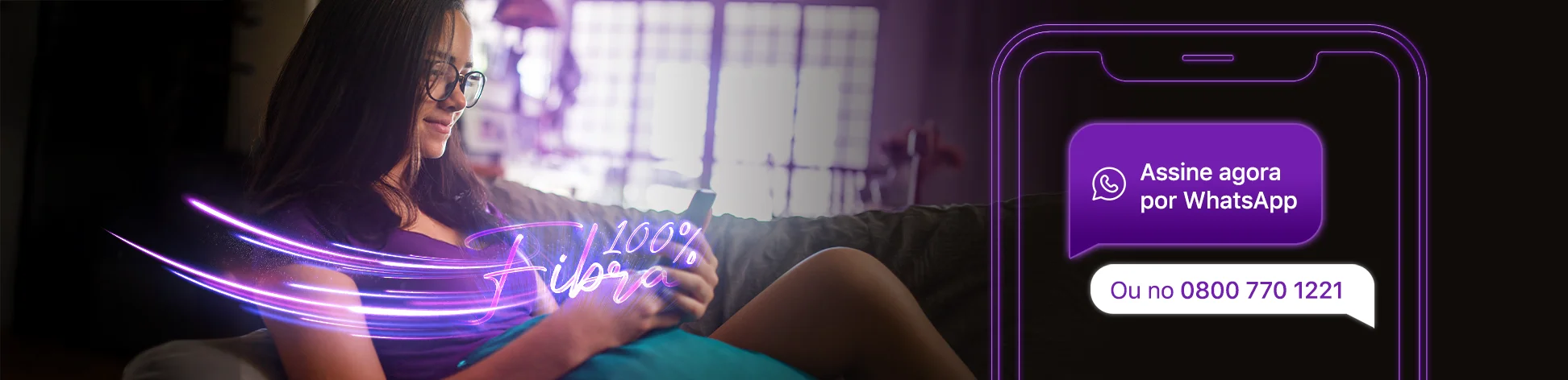 Assine um plano da Clicknet pelo whatsapp