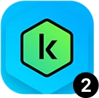 Logo Kaspersky 2 usuários