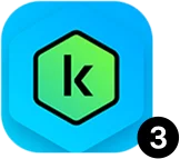 Logo Kaspersky 3 usuários